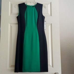 Tahari Dress / Size 4 / Emerald and Black